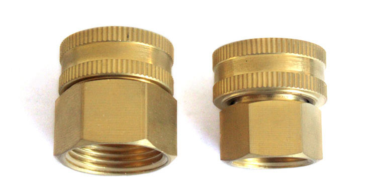 Dual Female 真鍮 Swivel Hose Connector